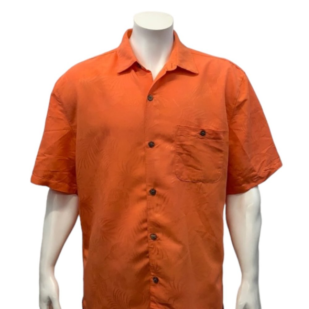 Joe Marlin Camp Hawaiian Rayon Blend Palm XL